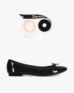 Ballerines Semelle Gomme Cendrillon à rubans interchangeables