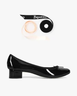 Ballerines Semelle gomme Camille à rubans interchangeables