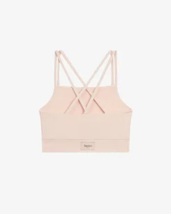 Brassière fines bretelles en côtes