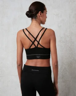 Brassière fines bretelles en côtes