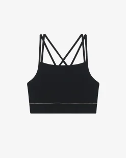 Brassière fines bretelles en côtes