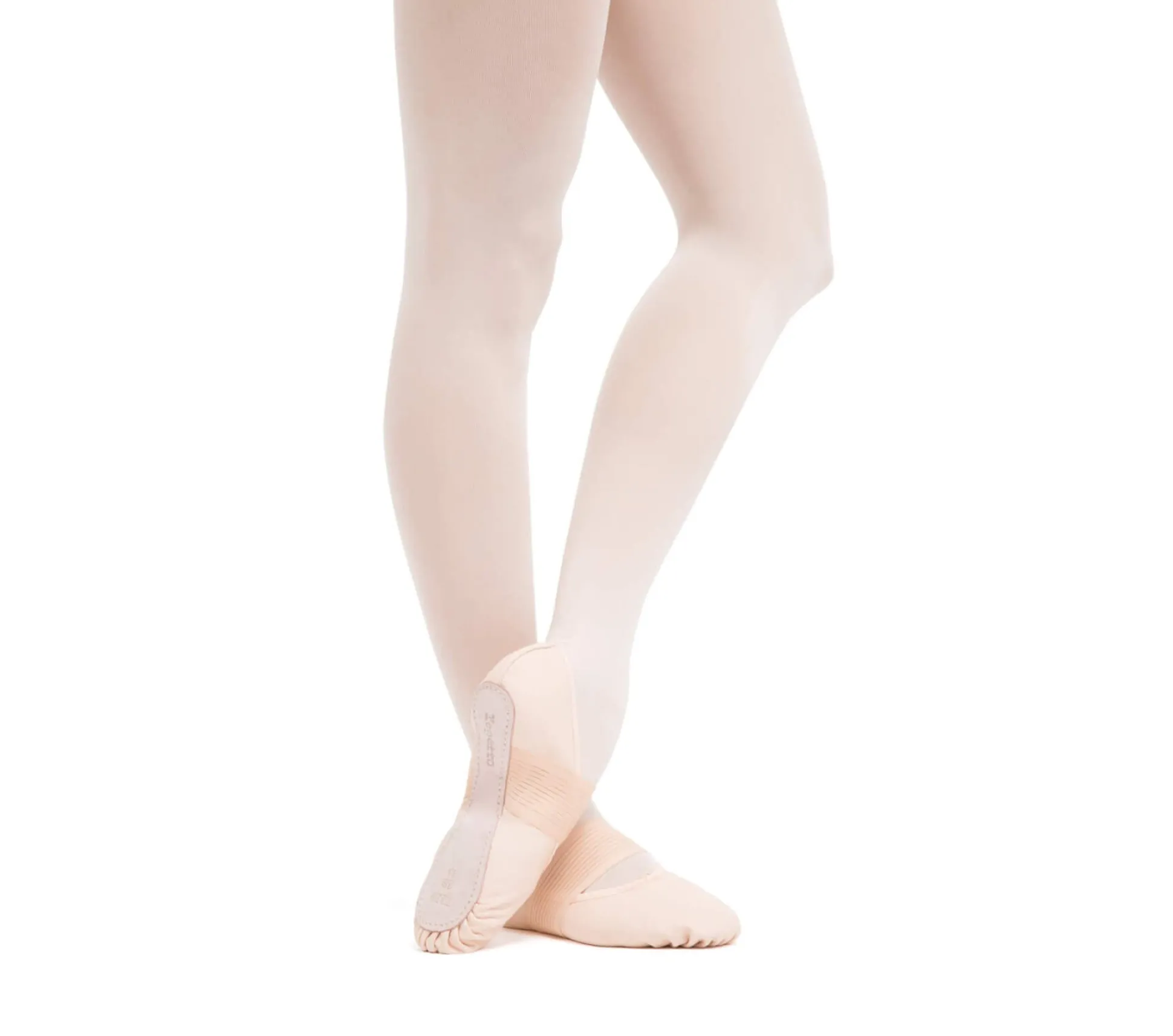Demi-pointes semelle entière avec élastique large