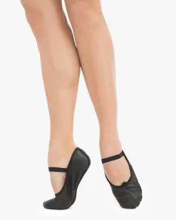 Demi-pointes semelle entière - Cuir