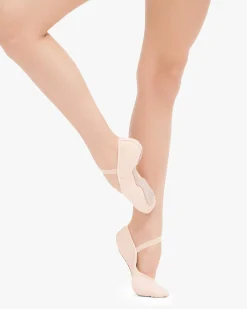 Demi-pointes semelle entière - CUIR