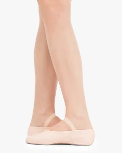 Demi-pointes semelle entière - CUIR