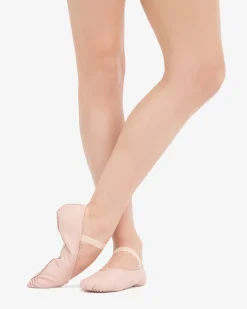 Demi-pointes semelle entière - CUIR