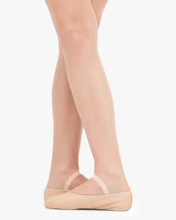 Demi-pointes semelle entière - Cuir