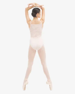 Justaucorps dos en dentelle rosace