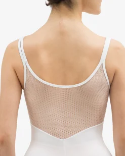 Justaucorps femme dos en dentelle