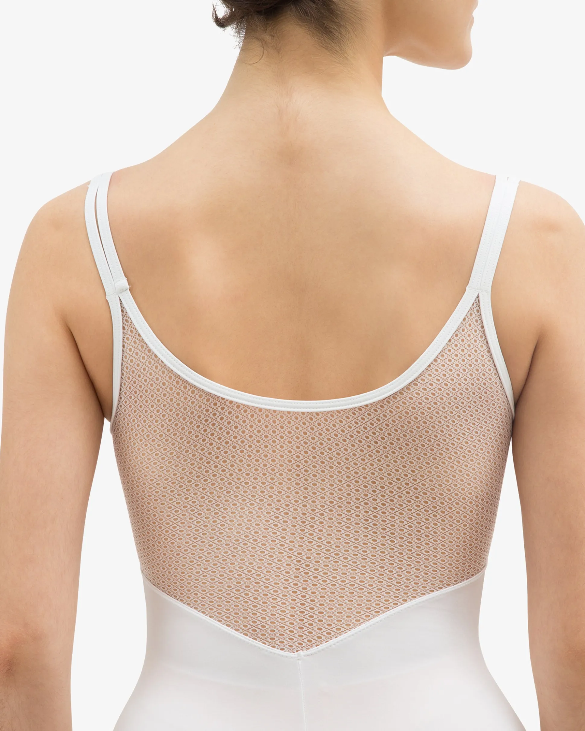 Justaucorps femme dos en dentelle