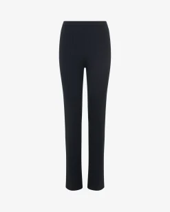 Pantalon en maille côtelée