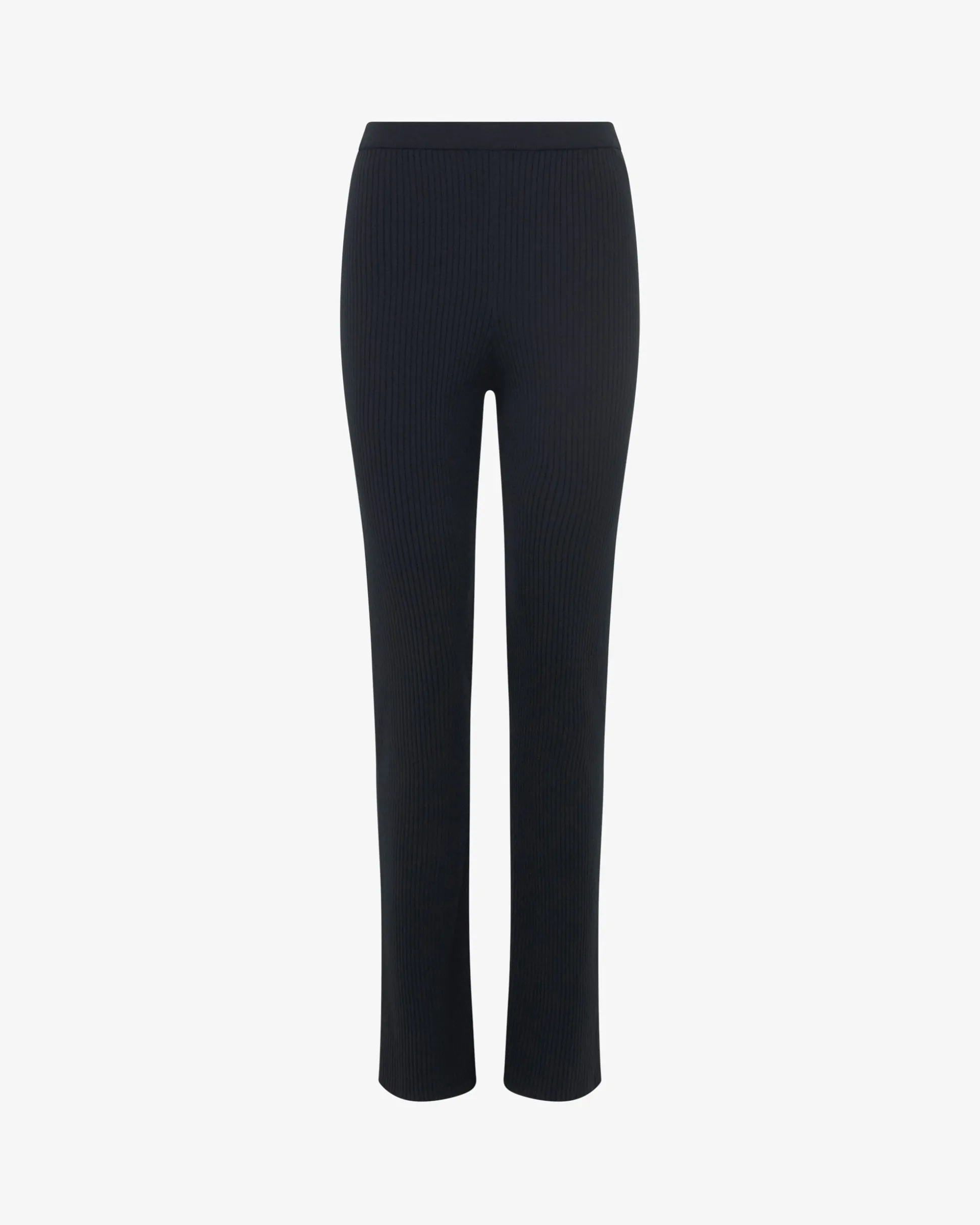 Pantalon en maille côtelée