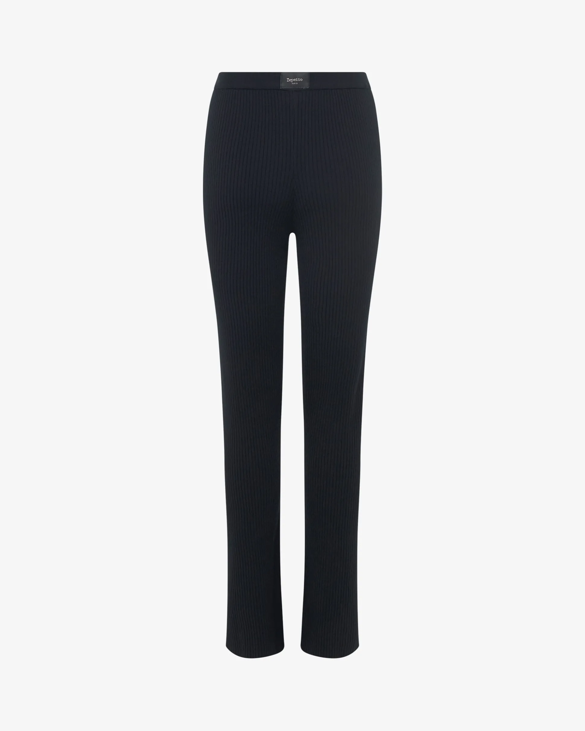 Pantalon en maille côtelée