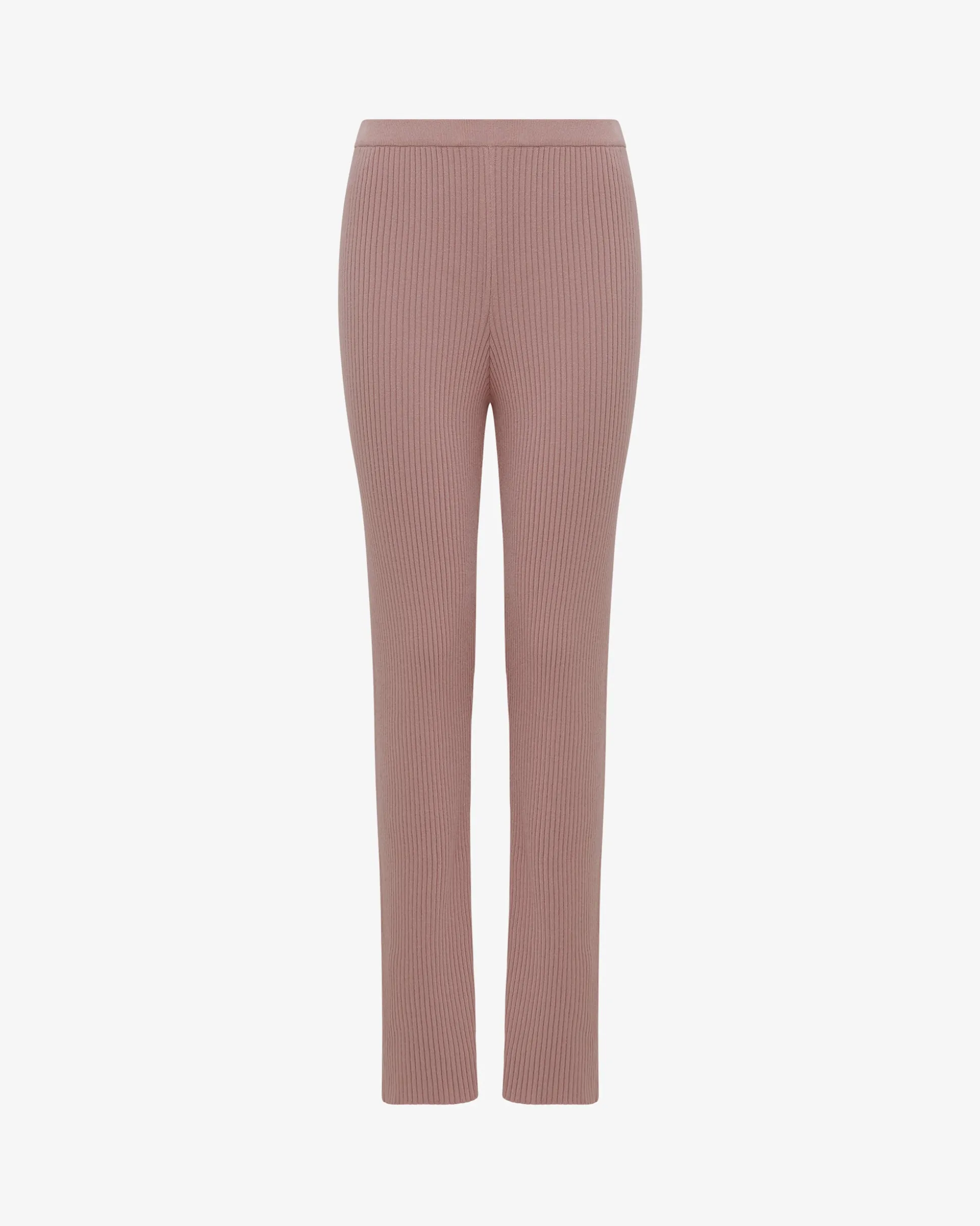 Pantalon en maille côtelée