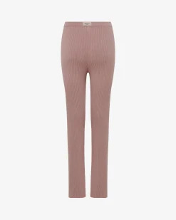 Pantalon en maille côtelée