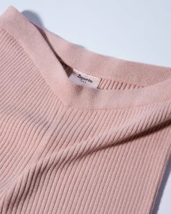 Pantalon en maille côtelée