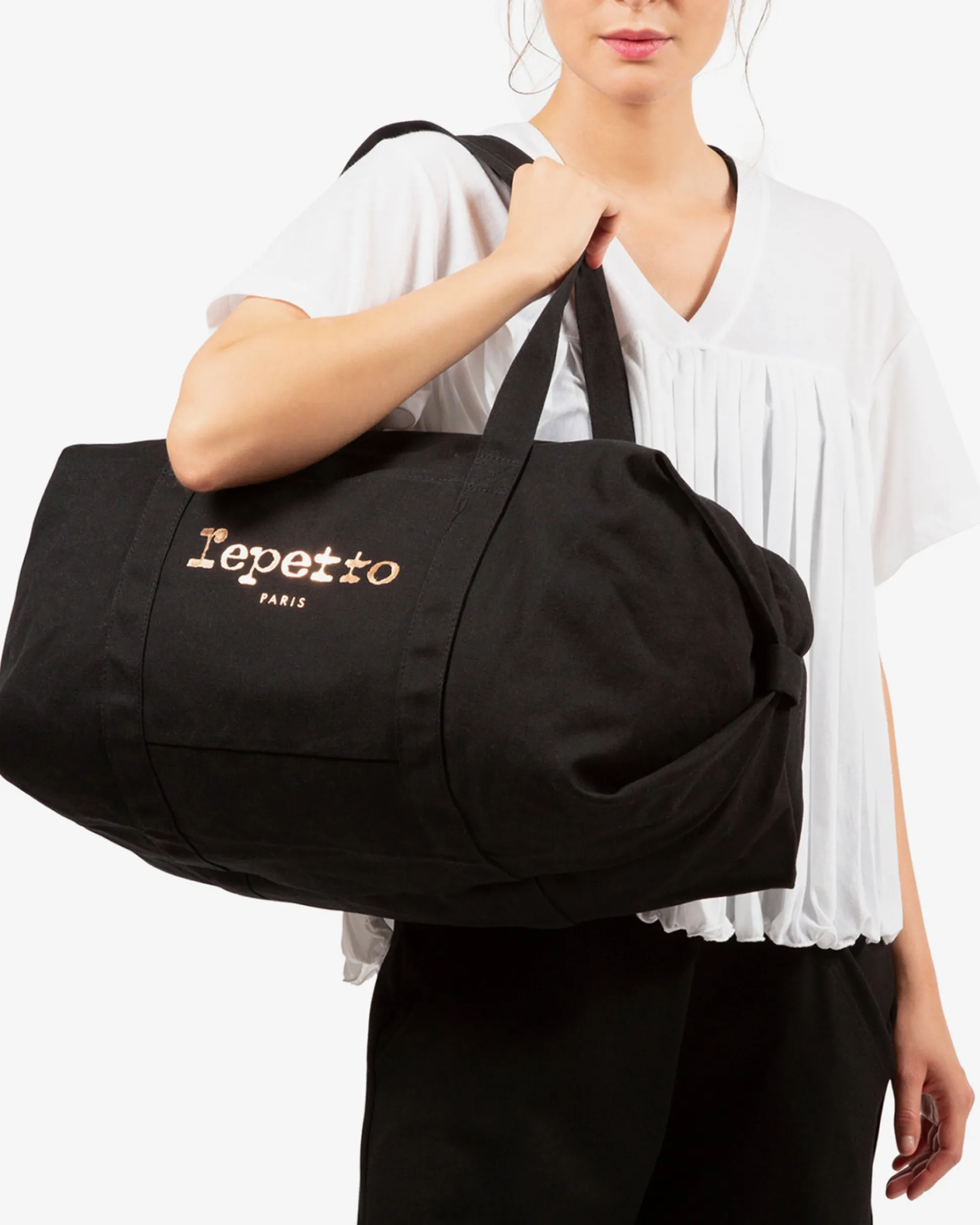 Sac polochon en coton Taille L