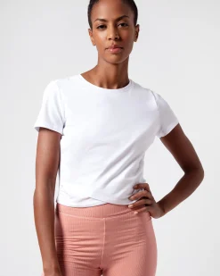 Top effet drapé